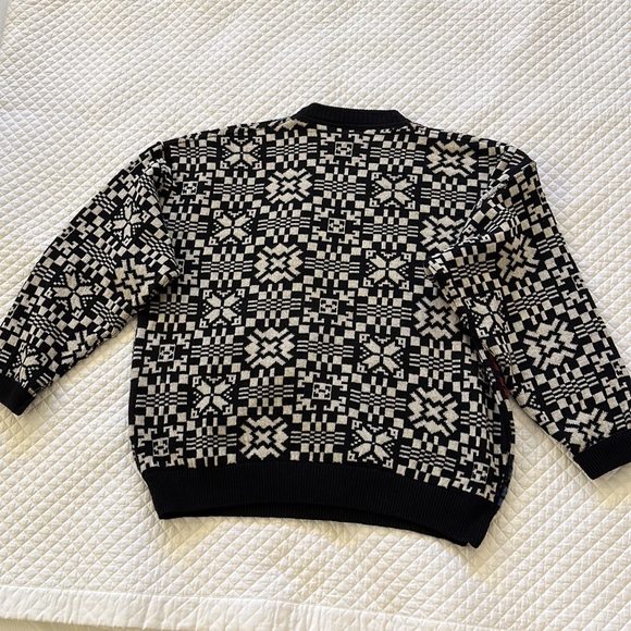 Nani Bon of Italy Vintage Sweater Size 52 quilt pattern wool vintage - Picture 5 of 8